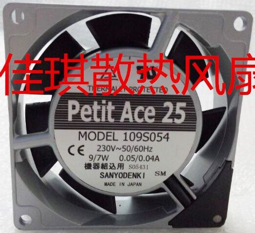 Sanyo 109S054 230V 0.05A/0.04A 9W/7W  Cooling Fan Sanyo 109S054 230V 0.05A/0.04A 9W/7W  Cooling Fan